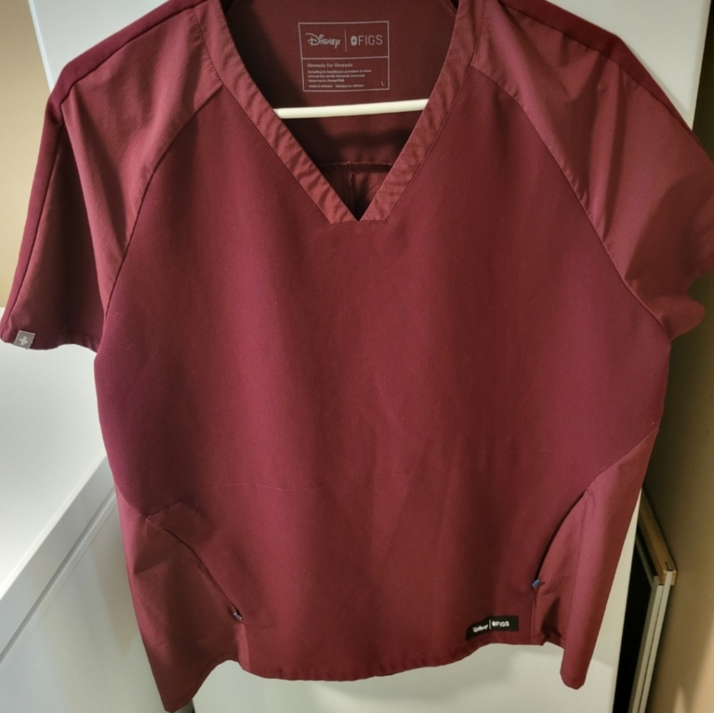 Disney Figs Scrub Top With Mickey Mouse